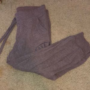 PINK Victoria’s Secret cropped grey sweatpants